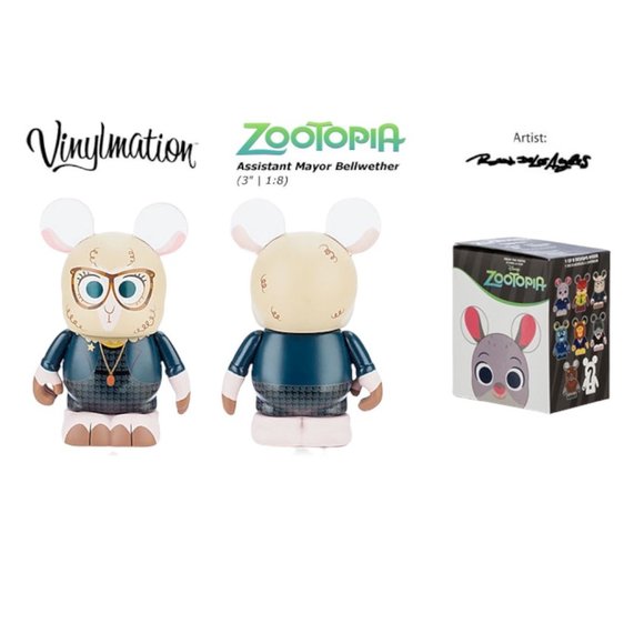 Disney Store Zootopia Assistant Mayor Bellwether Sheep Vinylmation 3” Figure - Picture 6 of 6